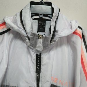 BNWT P. E NATION Men's Jacket White/Silver Size Small